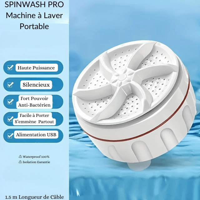 Mini Machine à Laver - SpinWash Pro + Ebook Offert