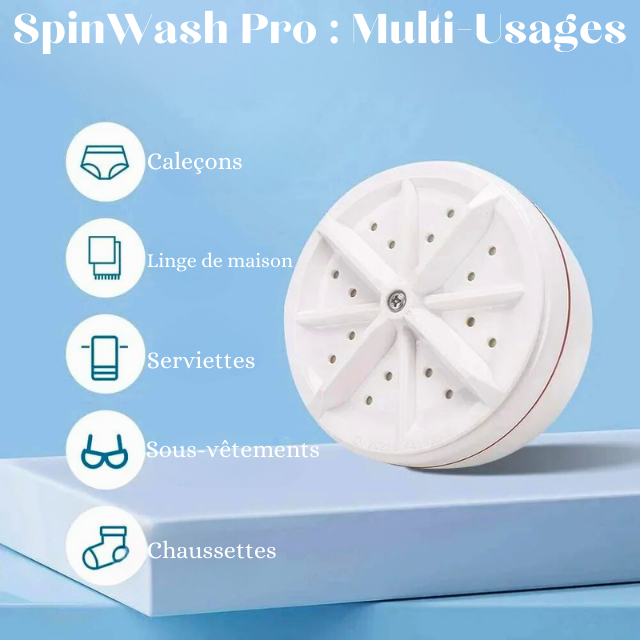 Mini Machine à Laver - SpinWash Pro + Ebook Offert